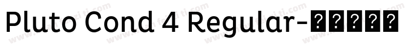 Pluto Cond 4 Regular字体转换